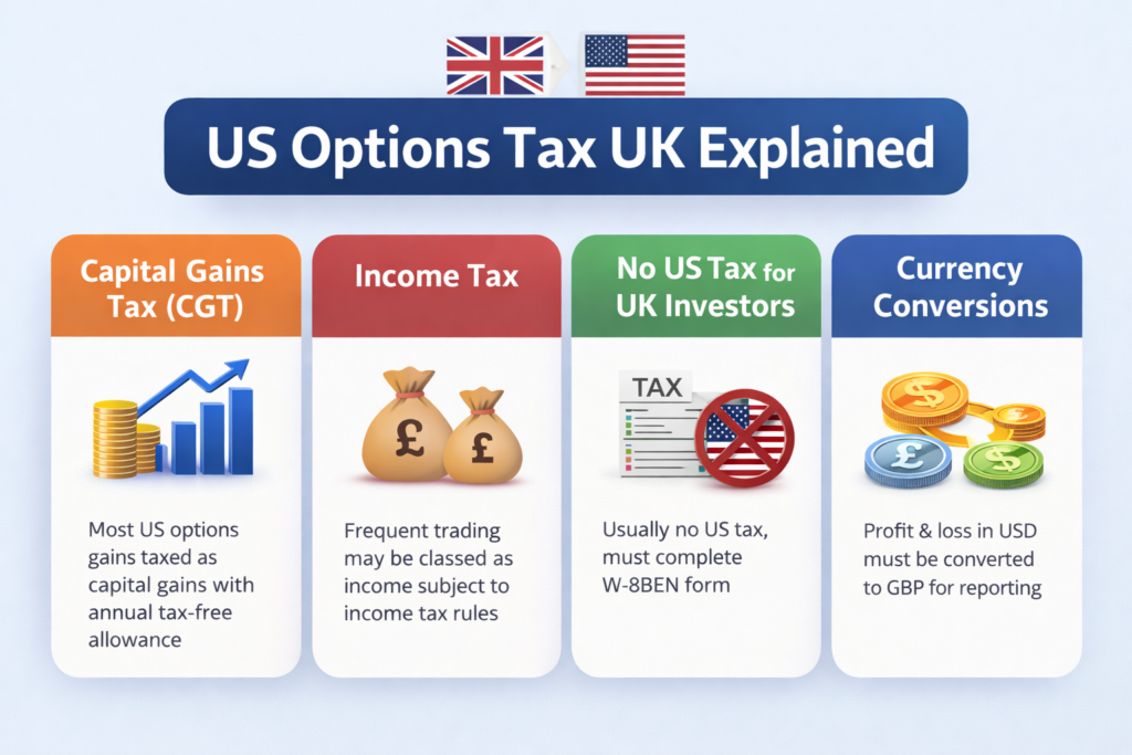 US Options tax UK explained
